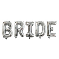 Décoration de mariage de style occidental : Ballons en aluminium décoratifs flottants blancs et crème avec inscription « Future Mariée » pour accueillir la future mariée