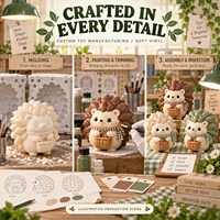 Maßgefertigte Weiche Vinyl-Igel-Figuren Picknick-Tier-Charaktere Sammlerstücke Designer-Spielzeug OEM-Hersteller
