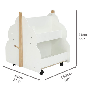 Librería de madera blanca para niños de 1 a 5 años Gabinete infantil para exhibir <span class=keywords><strong>libros</strong></span> pequeños Estantería para niños - Product Image 1