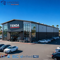 Nave Industrial de Acero 4S ShowRoom, Estructura de Acero Personalizable para Uso Comercial