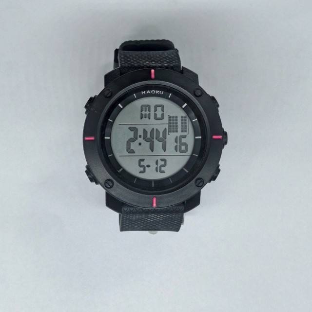 Multi-functional electronic watch with digital display to see the time on a large dial electronic watch student wristwatch