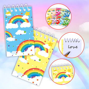 Rainbow Themed Spiral <b>Notebook</b> Mini <b>Diary</b> For Students Portable Notepad Digital Printing 70g Paper - Product Image 2