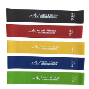 Ensemble de boucles de résistance à l'exercice Latex Gym Musculation Boucles Bandes Yoga Bandes d'entraînement pour le fitness à domicile - Product Image 5