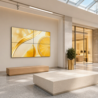 Video Wall LCD Indoor 55 Inch dengan Bezel 1.8mm, Kecerahan 700cd/m, Anti-Glare, Layar Sambung untuk Periklanan di Pusat Perbelanjaan dan Ritel