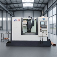 Tour CNC vertical à deux axes de taille moyenne, robuste, VMC650, système de commande FANUC pour équipement d'usinage de haute précision