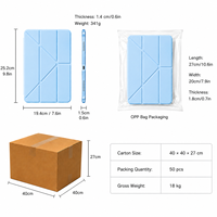 Étuis pour tablettes OEM, étui pour iPad, housse de protection pour tablette, coque de protection pour iPad Pro 11 13 M4 Air 6 10e génération, support Origami