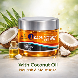 Cire coiffante bio à la noix de coco marocaine foncée 250ml, tenue moyenne, sans résidus, pour tresses, locks et cheveux afro, en vrac, OEM - Product Image 5