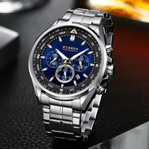 CURREN 8399 Luxury Wrist <b>Watches</b> for Men Stainless Steel Quartz Wristwatches with Chronograph Casual Sport Clock Erkek Kol Saati - Product Image 4