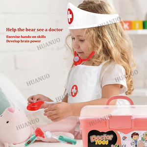 नए रोल प्ले अस्पताल के बच्चों का नाटक शैक्षिक डॉक्टर सेट स्टेथोस्कोप और डॉक्टर पोशाक के साथ मेडिकल डॉक्टर किट - Product Image 2