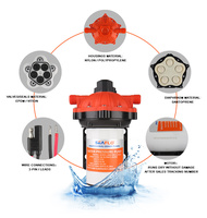 Pompe à diaphragme haute pression SEA FLO 12V 5.0 GPM 70PSI avec interrupteur de coupure à la demande pour lave-auto