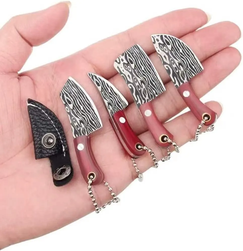 Multifunction Pocket Set Tiny Chef Knife Mini Stainless Steel Knife with Sheath for Bottle Opener Package Opener Box Cutter