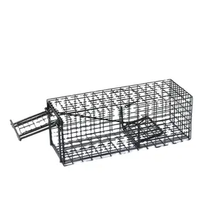 Cage pour rongeurs sans cruauté en métal 2.5mm Cage pour animaux réutilisable à une porte Piège à cages pour souris Chipmunks