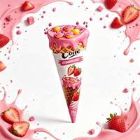 Cône au chocolat Bestar saveur fraise 20g – Vente en gros de bonbons en vrac pour enfants – Approvisionnement direct usine