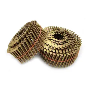 High quality collated screw coil nail 3 inch wire coil nails clavo en espiral for coil nailer
