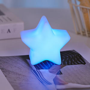 Fabbricazione 7 colori RGB batteria luce giocattolo all'interno 3d luna Cordless mobili bambini luminosi luce notturna con ombra stella - Product Image 1