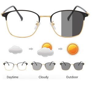 Lunettes de soleil pour femmes, nouveau design, monture complète œil de chat, verres polarisés photochromiques, filtre anti-lumière bleue, légères, protection UV % - Product Image 6