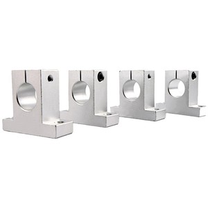 Linear Bearing Support <b>Bracket</b> 12 16 Mm Outer Diameter Aluminum Alloy Square Shape For Optical Axis Guide Rail - Product Image 1