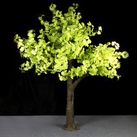 Kunden spezifische RGB LED Weihnachts baum leuchten PVC Gingko Biloba dekorative Beleuchtung Extern gesteuerte wechselnde Farben Landschaft