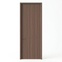 Porte intérieure en bois écologique mélaminé, design encastré, pré-assemblée, anti-rayures, noyau massif, qualité ENF, étanche, pour salle de bain