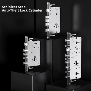 Serrure intelligente moderne <span class=keywords><strong>cyberpunk</strong></span> <span class=keywords><strong>en</strong></span> acier inoxydable EOKO, personnalisée, antivol, pour porte d'entrée de sécurité - Product Image 4