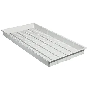 Cheap 4x2 4x4 4x6 4x8 5x5 5x10 8x4 ebb and flow rolling benches hydroponic rack flood trays with White Black