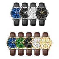 Montre à quartz pour homme POEDAGAR 855, bracelet en cuir, aiguilles lumineuses, affichage de la date, résistante à l'eau, montre de luxe pour affaires et mode