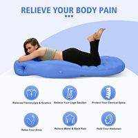 Matelas d'eau gonflable portable et confortable pour la grossesse avec trou pour le ventre, sans phtalates, en PVC, soulage les douleurs dorsales et aux hanches