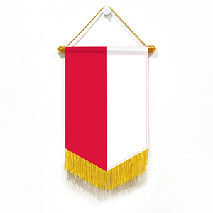 Wholesale Mini Pennant Car Flags 20x30cm Poland Wall Decor <b>Small</b> <b>Ornaments</b> Hanging Digital Printing Satin Material - Product Image 5