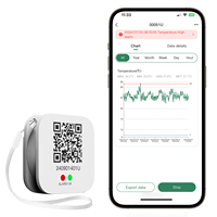 BlueTag T100 Enregistreur de données de température de réfrigérateur sans fil BLE avec Bluetooth