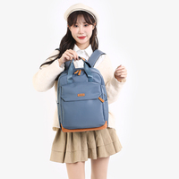 Nouveau sac à dos coréen pour femmes, respirant, en nylon, pour ordinateur portable, chic, minimaliste, polyvalent, grande capacité, imperméable, durable