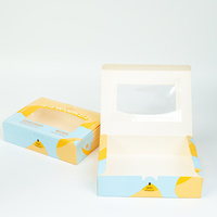 Boîte à tartelettes en carton en gros pour usine, service d'impression personnalisée OEM, emballage en papier pour pâtisseries de différentes tailles