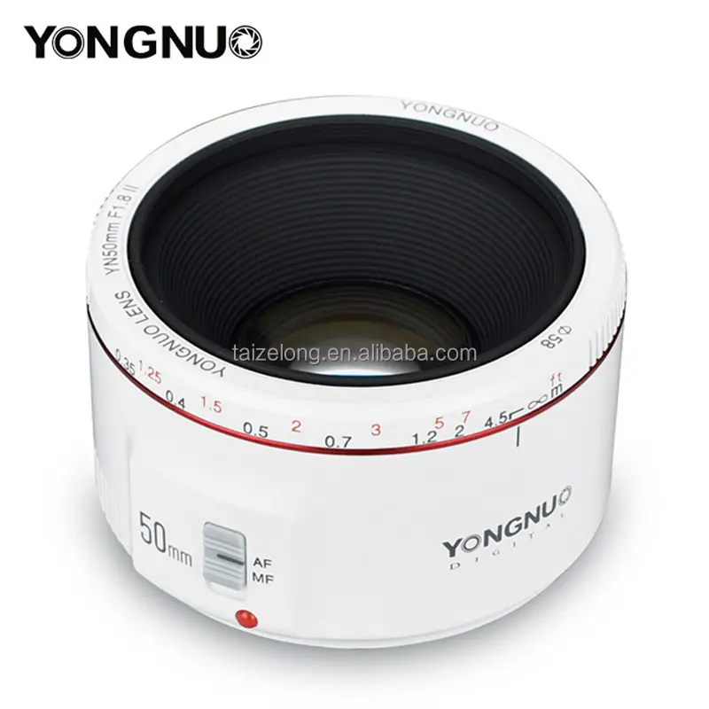 YONGNUO YN 50มม. F1.8 II,สำหรับเลนส์แคนนอนรูรับแสงขนาดใหญ่เลนส์โฟกัสอัตโนมัติใน50มม. 0.35ม. 1.15ft เอฟเฟกต์พิเศษสำหรับแคนนอน