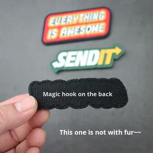 Patch in gomma morbida in PVC Let's Go & Send IT Patch luminosa per abbigliamento - Product Image 3