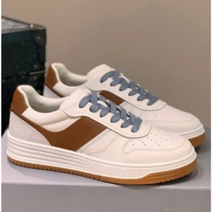 Zapatos Casuales de Diseño de Alta Gama, Transpirables, con Cordones, Antideslizantes, Parte Superior de Cuero Genuino, Combinación de Colores Clásica, Tendencia de Moda - Product Image 3