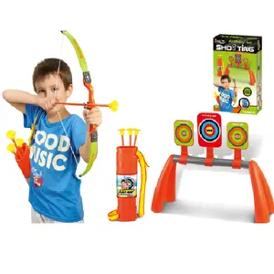 kingsport游戏塑料反曲弓和箭射箭套装玩具，带得分目标