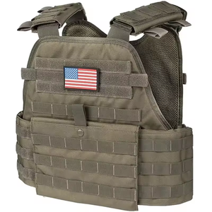 狩猟用 & セキュリティ用調整可能戦術プレートキャリアベストMOLLE対応アーマーショルダーパッド付き - Product Image 3