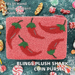 กระเป๋าใส่เหรียญลายปลาวาฬน่ารัก BLINGS ขนาด 5 นิ้ว แบบเปิดปิดได้ พกพาสะดวก ใส่กุญแจ หูฟัง ของจุกจิก - Product Image 2