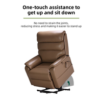 Fauteuil inclinable électrique avec télécommande, réglable 105 ° -160 °   Canapé électrique chauffant pour le bas du dos avec massage 4 points et roulettes pour chambre à coucher