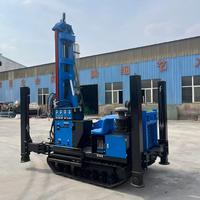 Machine de forage de puits d'eau sur chenilles CE de 300 m de profondeur, fabriquée en Chine