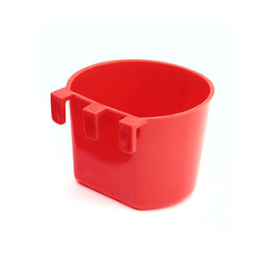 Bétail PP rouge mangeoire et abreuvoir Pigeon caille poulet lapin mangeoire à oiseaux buveur d'eau tasse Cage - Product Image 2