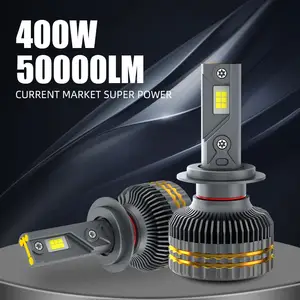 POPNOW 400W süper güç P19 araba far ampulü H4 led far bi-led far BMW için 6500k beyaz led farlar