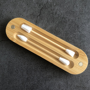 <span class=keywords><strong>Coton</strong></span>-<span class=keywords><strong>tige</strong></span> <span class=keywords><strong>réutilisable</strong></span> écologique à double tête multifonctionnel bambou de qualité alimentaire écouvillons en silicone <span class=keywords><strong>lavable</strong></span> mallette de rangement confortable pour - Product Image 5
