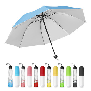 Paraguas Plegable de Tres Secciones, 100 cm, Varillas de Aleación, Nailon, Protección Solar y Contra la Lluvia, Apertura Manual, Diseño Minimalista, Regalo Publicitario - Product Image 5