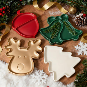 Moules en silicone pour résine de Noël DM1305, forme de renne, d'écureuil, de sapin, de cône, de <span class=keywords><strong>cloche</strong></span>, plateau en plâtre, kit de moules en résine époxy, décoration artistique - Product Image 4