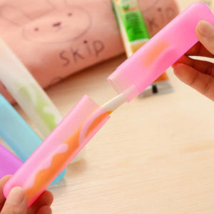 Portable Travel <b>Toothbrush</b> Box Colorful Candy Plastic Dust-proof <b>Case</b> for Hand <b>Toothbrush</b> - Product Image 4