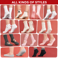 Chaussettes de sport et de yoga antidérapantes pour femmes, avec logo de luxe, à brides croisées, pour la danse classique, la barre, le Pilates, de marque, tendance et personnalisables
