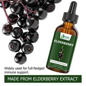 OEM ODM Custom Vitamin C <b>Supplement</b> Natural Elderberry Liquid Drops Promote Respiratory Health Elderberry Safety Herbal Drink - Product Image 2