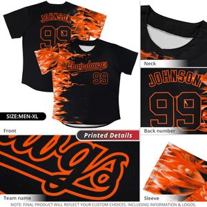 Maillot de baseball personnalisé à dégradé de couleurs, unisexe, pour adultes, avec nom et numéro d'équipe, évacuation de l'humidité, impression par sublimation - Product Image 4