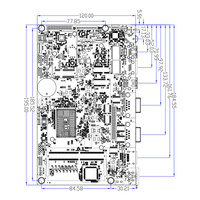 Placa base DDR4 Industrial, placa base X86 PC integrada industrial 4K, J6412 N5100 N5095 N100, placa base X86