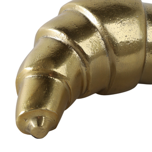 Scultura in metallo a forma di croissant per decorare la casa, il soggiorno, il bagno, l'ufficio, la scrivania, il mensola o il camino. - Product Image 5